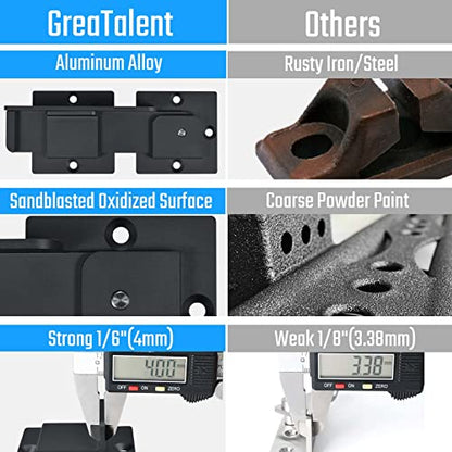 GreaTalent 7.5" Heavy Duty Flip Gate Latch Lock for Wooden Fence Gate