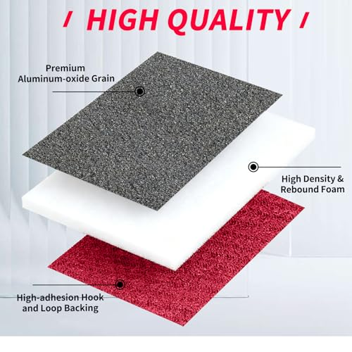 26PCS Hook & Loop Sanding Sponge, Washable and Reusable Sanding Blocks - size: 1000 Grit