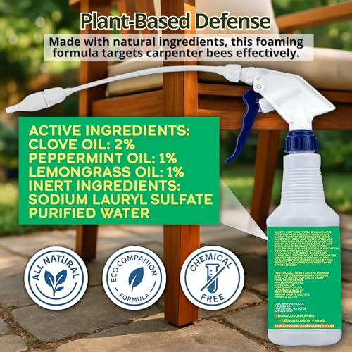 Donaldson Farms Carpenter Bee Spray for Sheds, Decks & Outdoor Wood, 16 oz - size: 16 0z - Carpenter Bee Spray