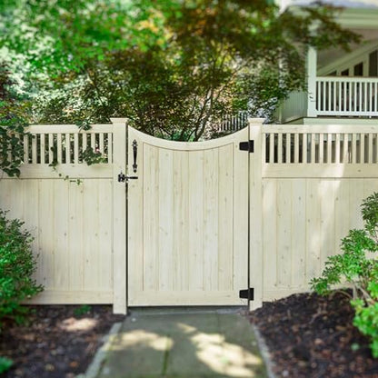 Fence Gate Hardware Kit, 3-1/2" Heavy Duty Gate Hinges, Latch and Handle