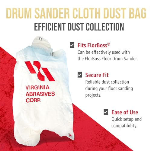 Floor Sander Dust Collector Bag, FlorBoss® Compatible, Reusable Cloth - style: Light Duty (Florboss)