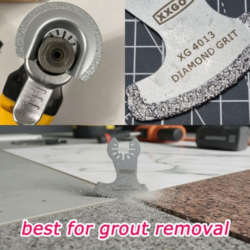 XXGO 6 Pcs Diamond Multi Tool Grout Removal Blade XG6002D - size: 6 PCS