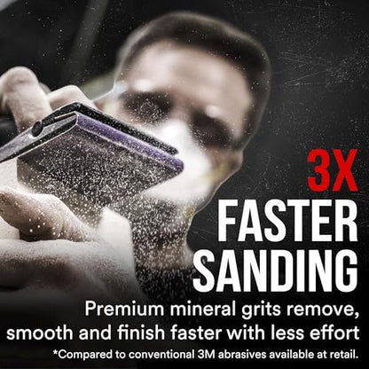 3M Pro Grade Precision Faster Sanding Sheets, 180 Grit, 11 x 9 in (20 Pack) - size: 1-Pack (20 Sheets)