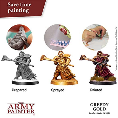 The Army Painter, Colour Primer Greedy Gold, 400 ml acrylic spray - color: Greedy Gold
