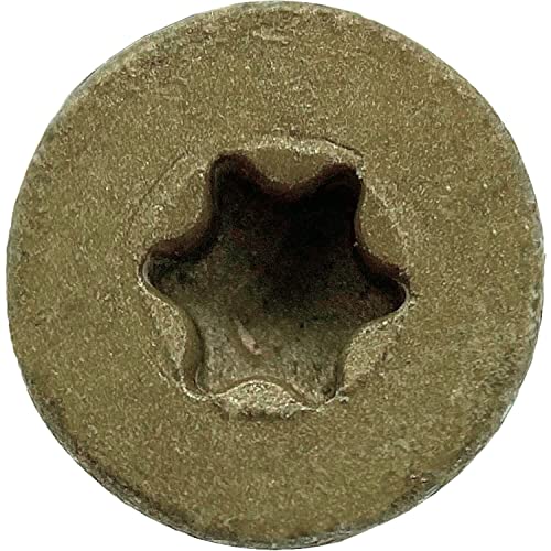 Jake Sales #12x2-1/2 Reamer Tek Torx/Star Head Self-Drilling Wood to Metal Screws - for Flatbeds, Trailers or Fastening Wood to Steel - T30 Torx Screw Head - (1 Pound Approx. 50 Screws) - size: 2-1/2"