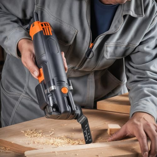 68PCS Oscillating Saw Blades with Storage Bag, Professional Universal Titanium Multitool Blades for Wood Plastics Metal Quick Release Multi Tool Kits Fit Rockwell Ridgid Ryobi Milwaukee Chicago