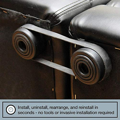 Couch Clamp Sectional Connectors (4 Pack) – Keep Cushions from Sliding, Easy Install Straps, Universal Fit for Modular Couches – Prevent Floor Scratches - style: Original