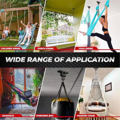 [Premium] Swing Hanger, Heavy-Duty 10MM Solid Swing Set Hardware