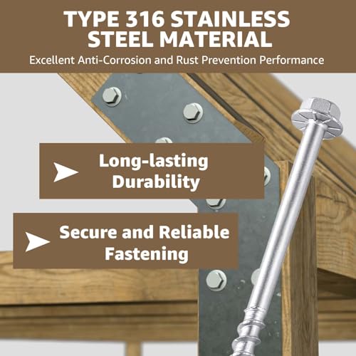 Joist Hanger Screws#9 x 2-1/2"Compatible with Simpson Strong-Tie 100PCS