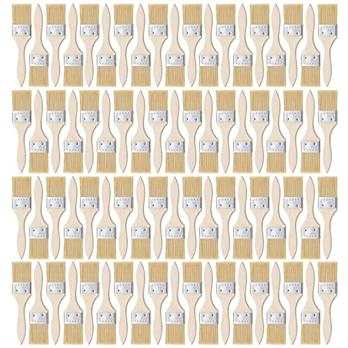 Nuogo 120 Pcs 2 Inch Chip Brushes Bulk for Paint Stain Varnish
