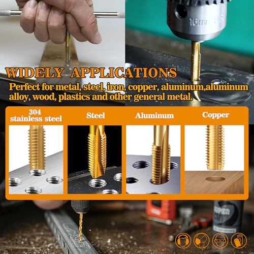 M4x0.7 Tap and 3.3mm Drill Bit for Metal,M2 HSS Metric Drill and Tap Set - size: M4 x 0.7 Tap, 3.3mm Drill