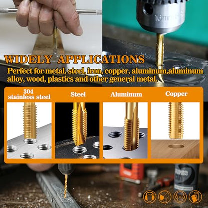 M4x0.7 Tap and 3.3mm Drill Bit for Metal,M2 HSS Metric Drill and Tap Set - size: M4 x 0.7 Tap, 3.3mm Drill