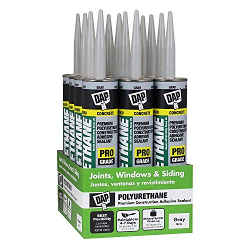 DAP Polyurethane Premium Construction Adhesive Sealant, Gray, 10.1 Oz (7079818814)