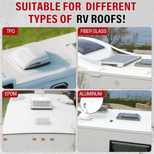 RV Roof Coating White 4 Gallon, Easy to Apply Solar Reflective - size: 4 Gallon