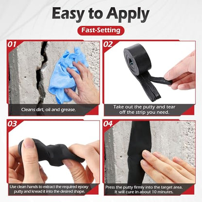 1 Pack Moldable Silicone Putty Black Pre-Cut Strips - color: Black, size: Pre-Cut Strips
