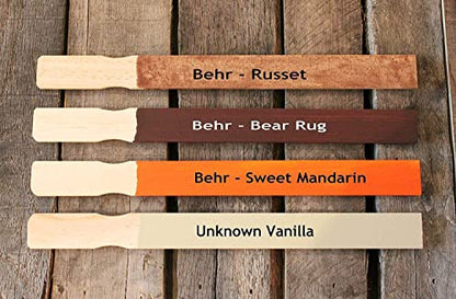 Paint Stir Sticks-Rewiss Bulk 100 PCS 14in Length Bamboo Craft Sticks Natural Color Paint Stir Sticks - size: 14 Inch(100pcs)
