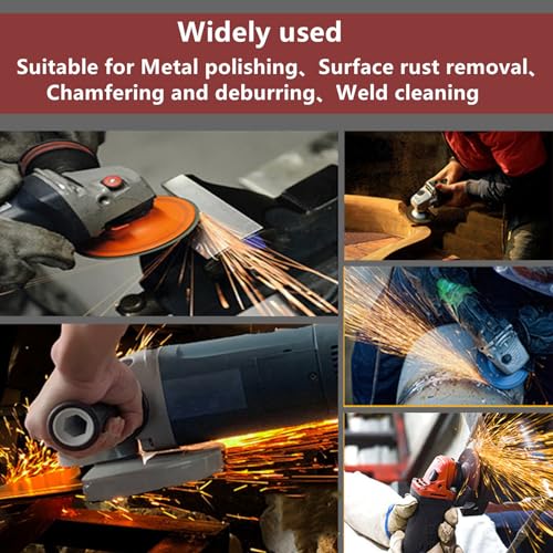 4 1/2 Inch Strip Wheel Discs for Angle Grinder - 4.5''x7/8'' Silicon Carbide Grinding Stripping Wheel Sanding Discs with 7/8'' Arbor for Cleaning,Remove Rust,Paint,Welds,Coating - style: Purple
