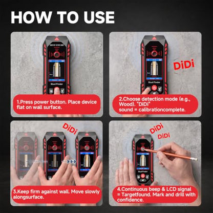 NOYAFA Stud Finder,Electronic Wall Detector with Adjustable Sensitivity