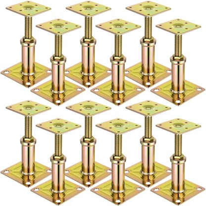 12 Pcs House Jacks Adjustable 4.4"-6.6", 4500lb Steel Floor