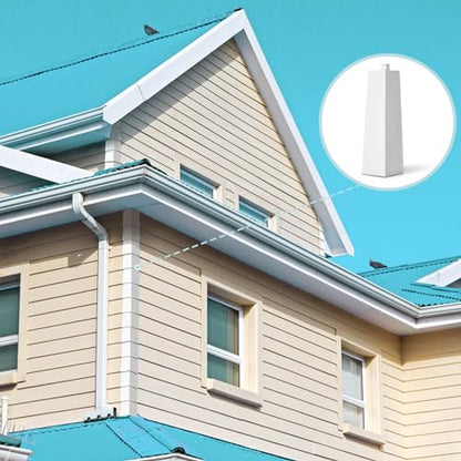 Therwen 8 Pcs White Aluminum Siding Corners Outside