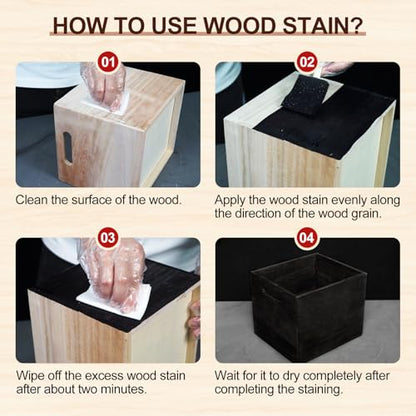 Boncart 8.45 FL.OZ Water-Based Wood Stain (Walnut) - color: Walnut