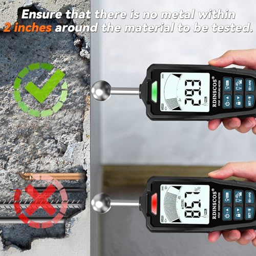 RDINSCOS 2-in-1 Pin & Pinless Moisture Meter - color: Black_base