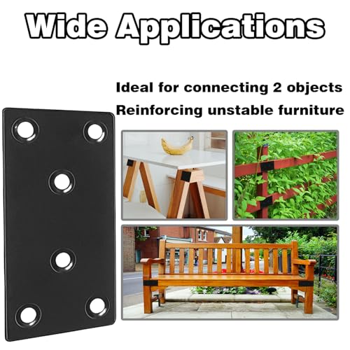 35‑Pack Flat Metal Brackets, 2.36" 304 Stainless Steel Brackets - size: 35PCS-2.36'' Flat Plates