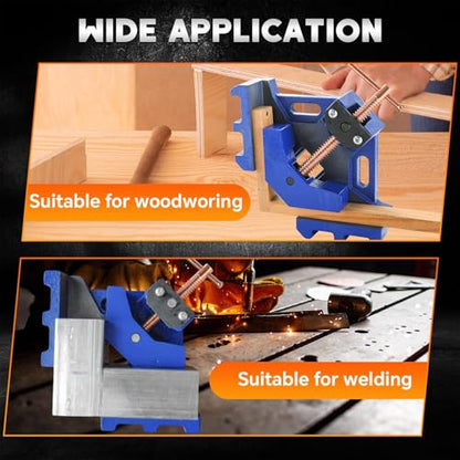 Cast Iron Welders Angle Clamp Two Axis 90 Degrees
