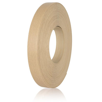Light Beige Wood Grain Edge Banding, 15/16" x 100ft PVC Edge Banding Tape, 1mm Thick Wood Veneer Edging for Kitchen Cabinets, Closet Shelves & Room Renovations - color: Light Beige, size: 15/16 inch X 100 ft