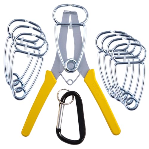 Miter Spring Clamps Essential Set for Woodworking - size: 8 Clamps / 1 Pliers / 1 Clamp Clip