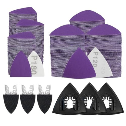 AMZWEI Upgraded 266CS Zirconia Oscillating Tool Sanding Kit - size: 266PCS
