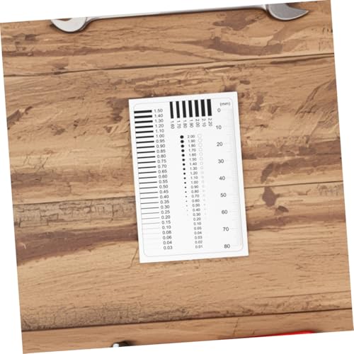Transparent Measuring Film Ruler 2-Pack Precision Defect Measurement Tool for Line Width Crack Scratch and Flaw Comparison Compact Plastic Gauge for Accurate Chart Reading