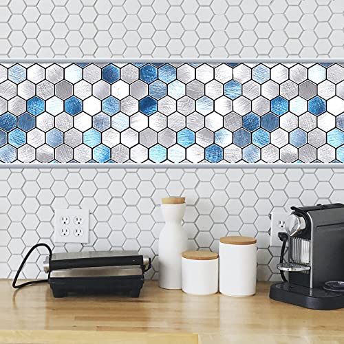 Art3dwallpanels Peel and Stick Trim for Backsplash, 10 Ft, Silver - color: Silver, size: 10 Feet