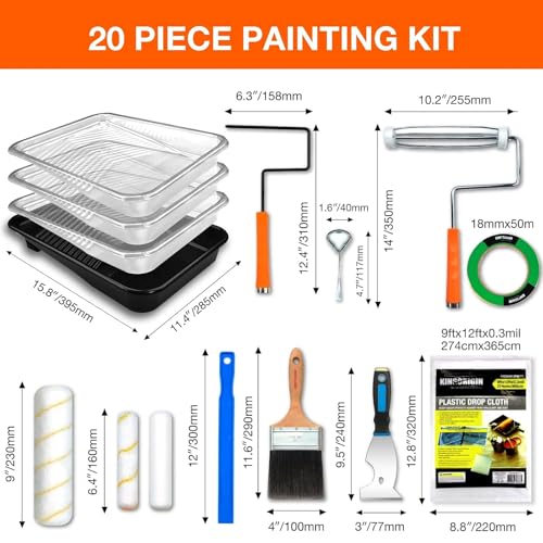 Stain Brush with 20 Painting Kit