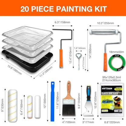 Stain Brush with 20 Painting Kit