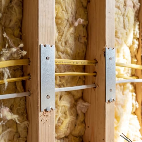 ZAVOOS 50 Pack 1.5 x 6 Inch Nail Plates for Wood Studs