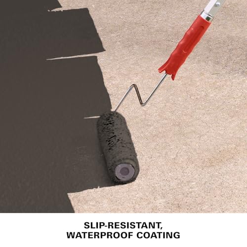 KILZ Over Armor Textured Solid Coating Resurfacer, Hickory Bark 1 Gallon - color: Hickory Bark, style: Textured