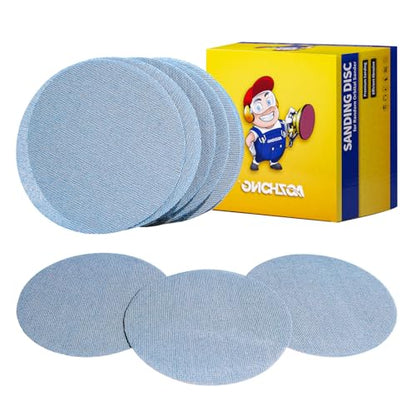 6-inch Assorted Ceramic Mesh Sandpaper (Grits 80, 120, 180, 240, 320) - 50 Pcs Ceramic Net Abrasive Hook and Loop Sanding Discs for Random Orbital Sander - style: 6 inch Assorted Grits: 80, 120, 180, 240, 320