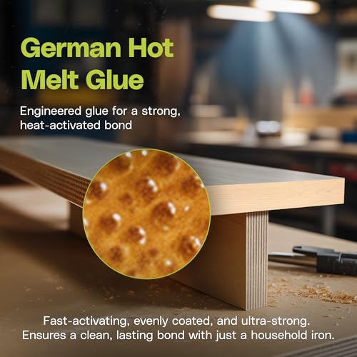 Edge Supply Maple Pre-Finished 1-1/2 in x 50 ft Roll with a Clear Lacquer UV Finish – Pre-Glued Iron On Real Wood Veneer Edging – Edge Banding Tape with Hot Melt Adhesive, Ideal for Furniture & DIY. - color: Maple Pre-Finished, size: 1-1/2 in x 50 ft