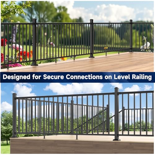 Egadis 2 Pack Aluminum Fixed Railing Bracket - color: The Bracket-Level - 2Pack