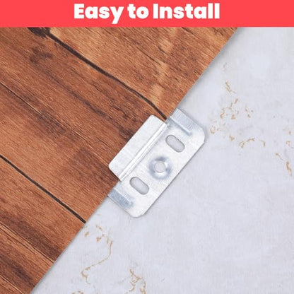 100pcs Stainless Steel Z-Clips - Wall Panel Fixing Piece, Clamp