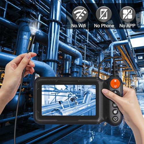 Daxiongmao Endoscope Camera with Light, 1080P HD Borescope - color: Yellow