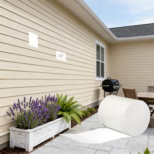 Vinyl Siding Repair Kit, Bathtub Repair Kit White Crack Hole Repair Siding Patch Outdoor Wall House Patch Self Adhesive Waterproof Tape Easy to Install