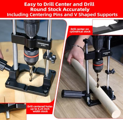 GOINGMAKE Drill Guide for Straight Holes, Portable Drill Guide