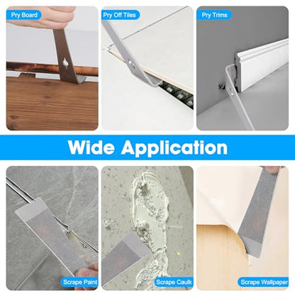 3-In-1 Pry Bar, 10IN Crowbar for Prying, Scraping, Lifting, Pulling