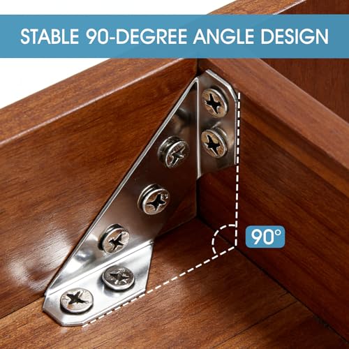 24-Pack Premium Stainless Steel Corner Brackets