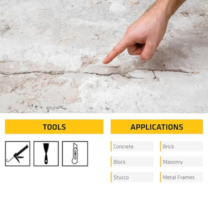 SIKA - Sealant - Sikaflex Concrete Fix - Limestone - Elastic sealant for Cracks and Joints - Paintable Polyurethane - 10.1 fl oz