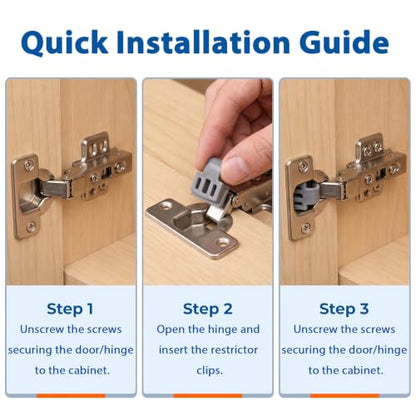 50Pcs Cabinet Restrictor Clips 86 Degree Angle Restrictor Restriction Clips