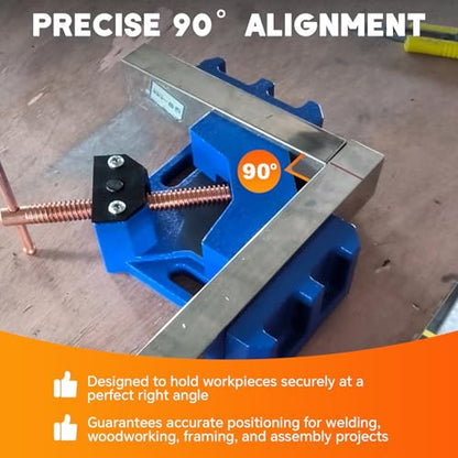 Cast Iron Welders Angle Clamp Two Axis 90 Degrees
