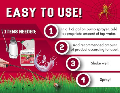 7.9% Bifenthrin Insecticide - 32 Ounces - (Compare to Leading Brands) – Professional Insect Control - Kills on Contact - Fire Ants, Ticks & More